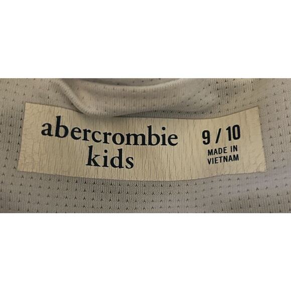 Abercrombie Kids Lined Navy Blue & Orange Logo Swim Shorts Boy's 9/10 - Picture 6 of 7